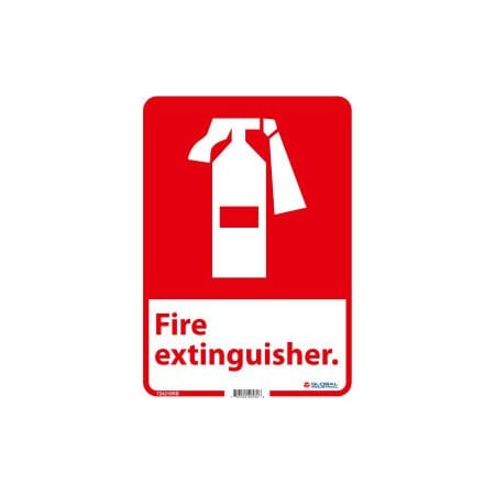 Nmc Fire Extinguisher Sign 14x10 Rigid Plastic GLOFGA3RB